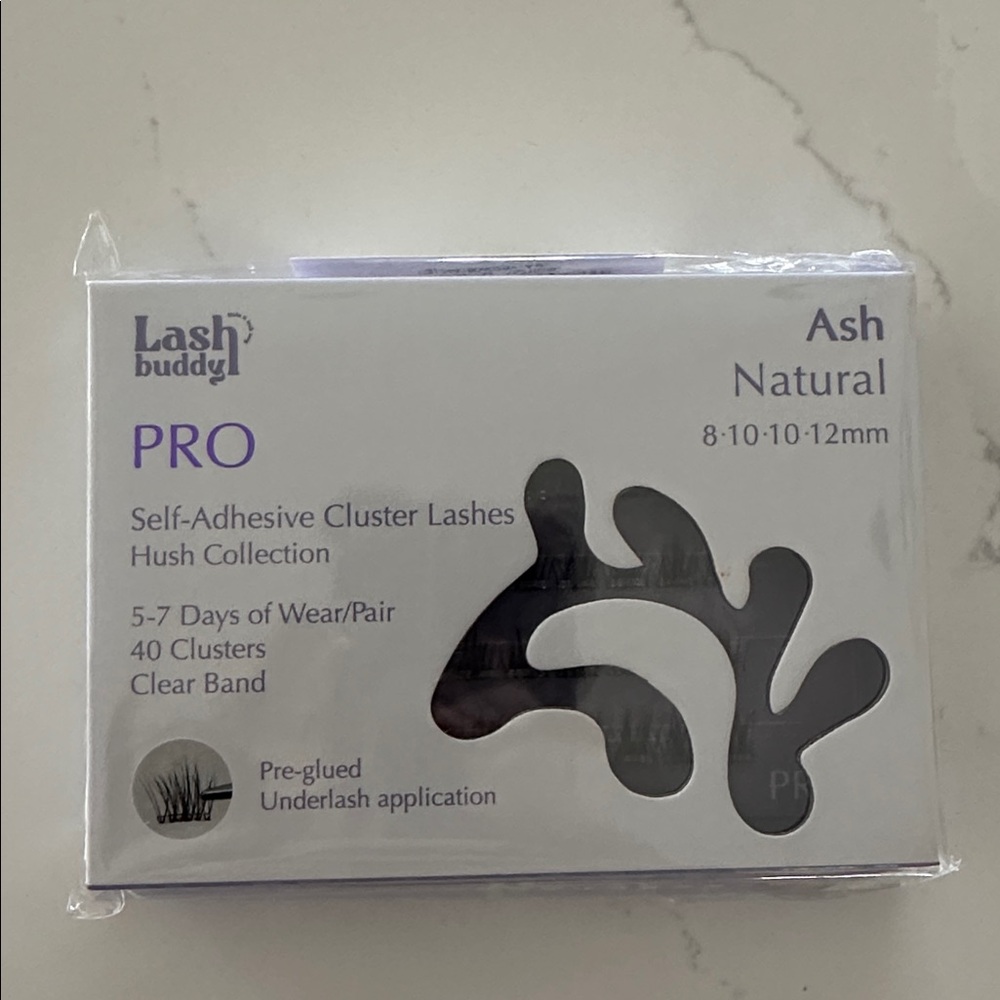 Lash buddy Pro self adhesive Cluster lashes Ash Natural
